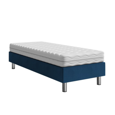 Čalouněná jednolůžková postel 80x200 NECHLIN 2 - modrá