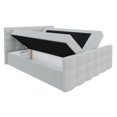 Americká manželská postel 160x200 RANON 2 - tmavá šedá + topper ZDARMA