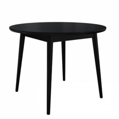 Kulatý jídelní stůl OLMIO - černý
