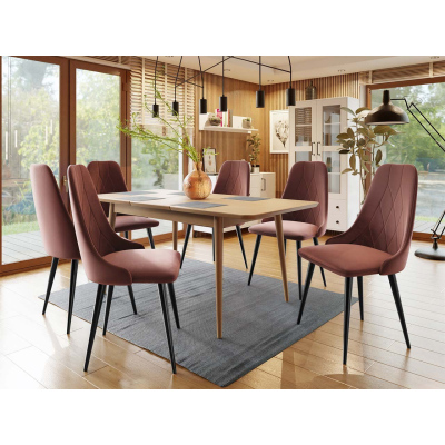 Rozkládací jídelní stůl OLMIO - přírodní dřevo