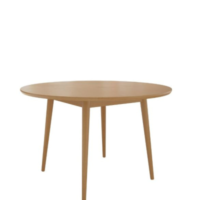 Kulatý kuchyňský stůl OLMIO - přírodní dřevo