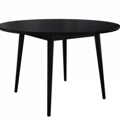 Kulatý kuchyňský stůl OLMIO - černý