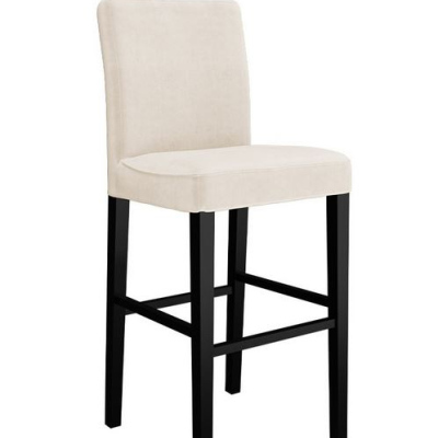 Barová židle SAYDA - černá / béžová