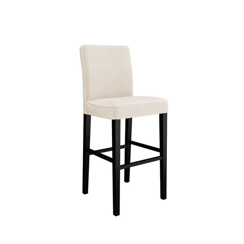 Barová židle SAYDA - černá / béžová