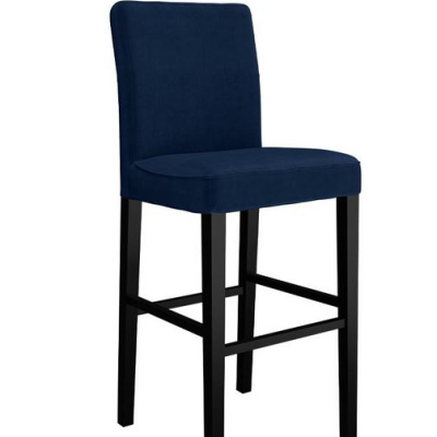 Barová židle SAYDA - černá / modrá