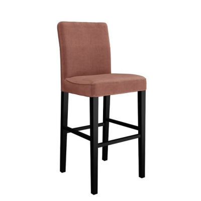 Barová židle SAYDA - černá / růžová
