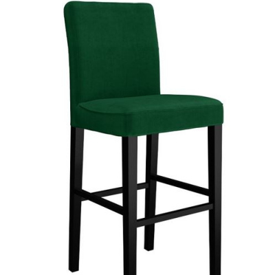 Barová židle SAYDA - černá / zelená