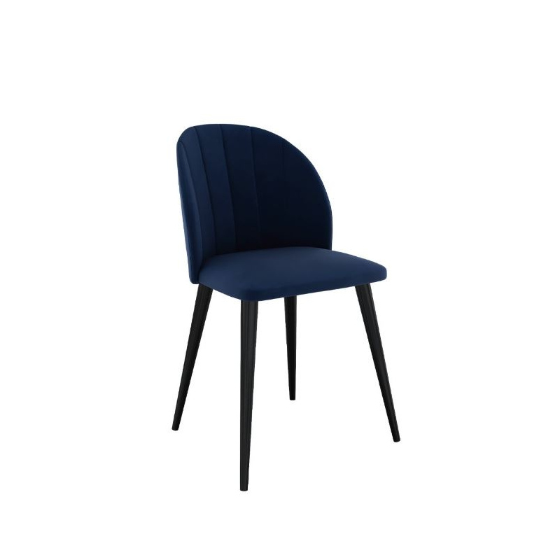 Čalouněná kuchyňská židle PIMA 1 - černá / modrá