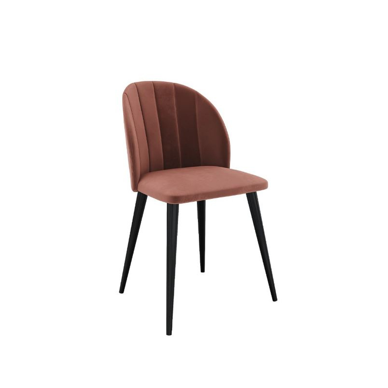 Čalouněná kuchyňská židle PIMA 1 - černá / růžová