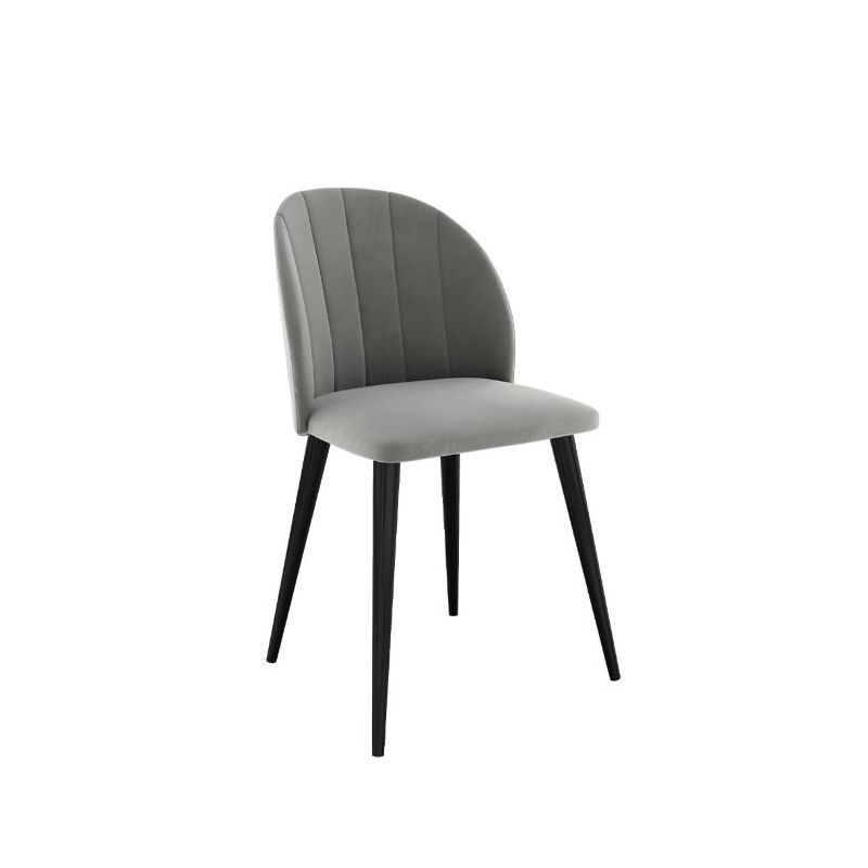 Čalouněná kuchyňská židle PIMA 1 - černá / šedá