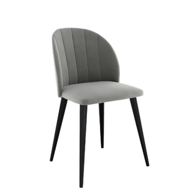 Čalouněná kuchyňská židle PIMA 1 - černá / šedá
