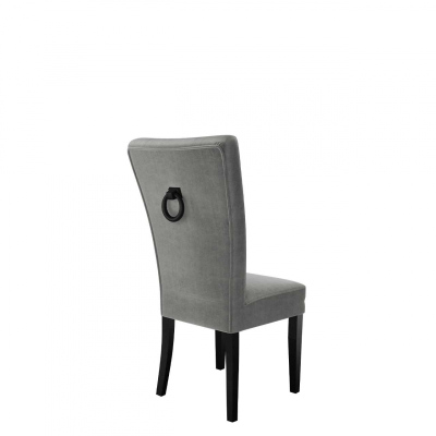 Luxusní kuchyňská židle NOSSEN 4 - černá / šedá / černé klepadlo