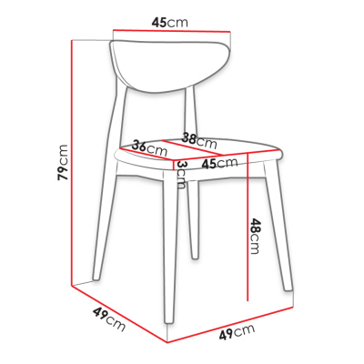 Židle do kuchyně NOSSEN 5 - černá / růžová