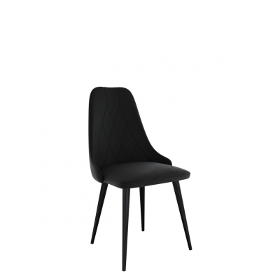 Čalouněná jídelní židle NOSSEN 7 - černá