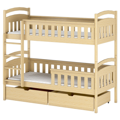 Patrová postel pro dvě děti DITA - 80x160, borovice