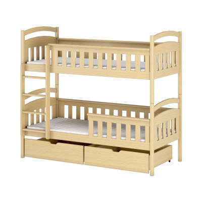 Patrová postel pro dvě děti DITA - 80x200, borovice