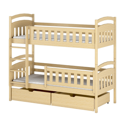 Dětská postel se šuplíky BIBI - 80x200, borovice