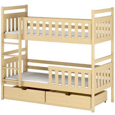 Dětská postel se šuplíky LARA - 80x180, borovice
