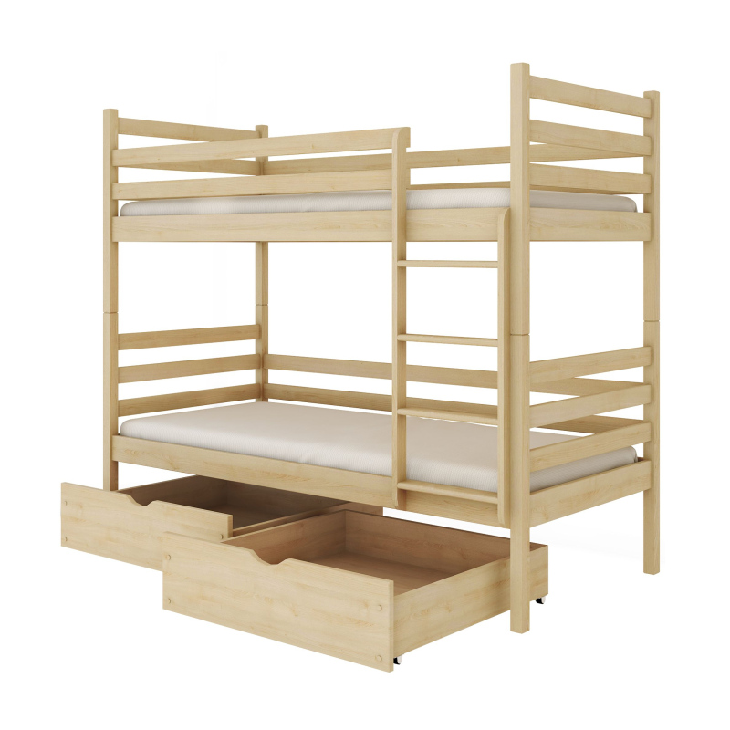 Dětská postel se šuplíky GABRIELA - 80x160, borovice