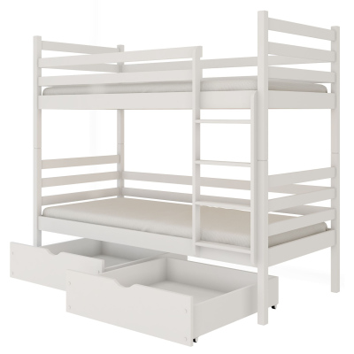 Dětská postel se šuplíky GABRIELA - 90x190, bílá