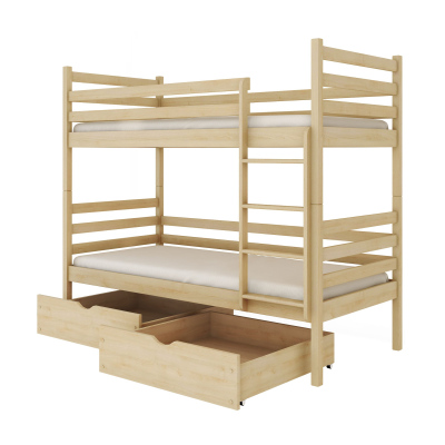 Dětská postel se šuplíky GABRIELA - 90x200, borovice