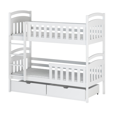 Patrová postel se šuplíky KARMEN - 80x160, bílá