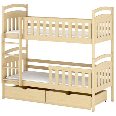 Patrová postel se šuplíky KARMEN - 90x190, borovice