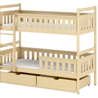 Dětská postel se šuplíky ANDREA - 80x160, borovice
