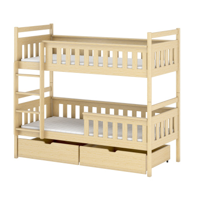 Dětská postel se šuplíky ANDREA - 80x160, borovice