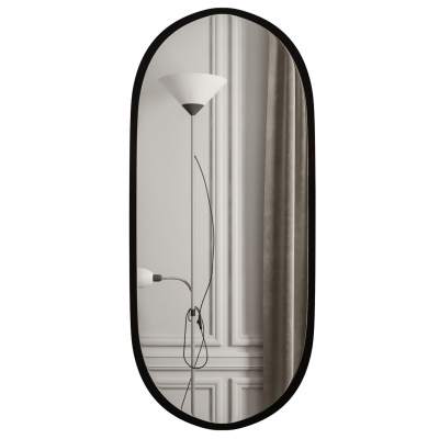 Závěsné zrcadlo ATILA 64x129 cm - černý mat