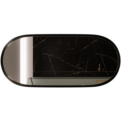 Závěsné zrcadlo ATILA 64x129 cm - černý mat