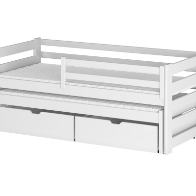Dětská postel s přistýlkou FILIPA - 80x180, bílá