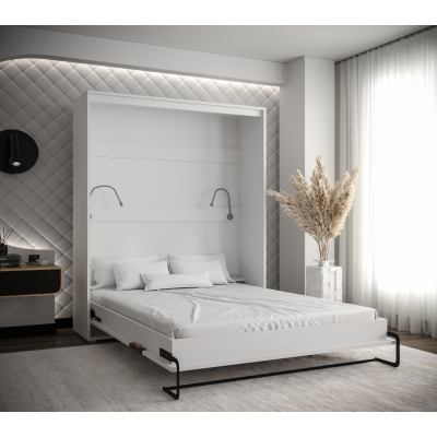 Praktická výklopná postel HAZEL 160 - bílá / old style