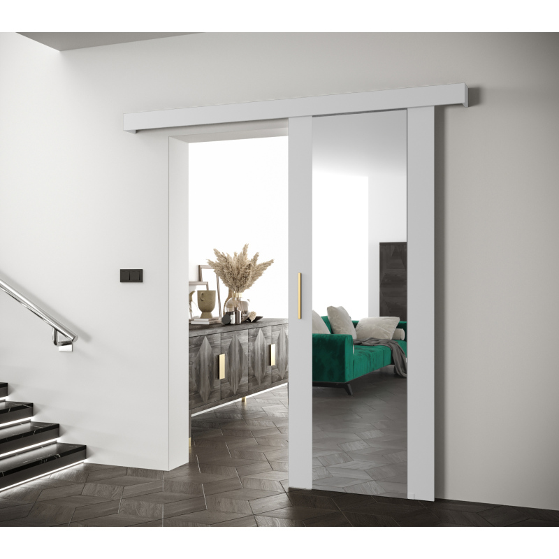 Posuvné dveře se zlatým úchytem SALOME 2 - bílé