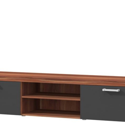 TV stolek CHENG - švestka / grafitový