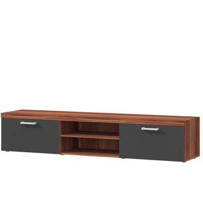 TV stolek CHENG - švestka / grafitový