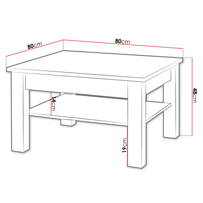 Konferenční stolek TAKA 1 - dub sonoma