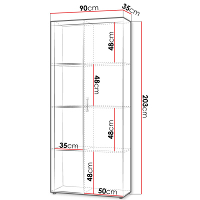 Knihovna CHENG - švestka / grafitový