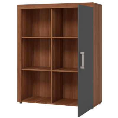 Kombinovaná komoda CHENG 1 - švestka / grafitová