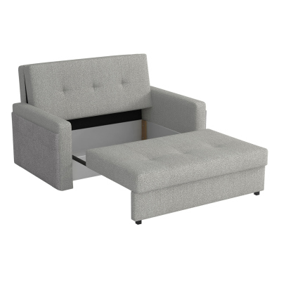 Rozkládací pohovka na každodenní spaní ASUGA 1 - světlá zelená / vzorovaná