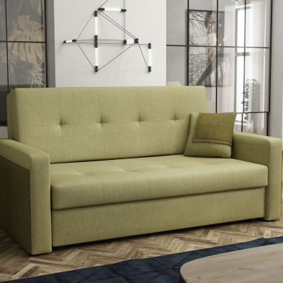 Dvoumístná pohovka na každodenní spaní ASUGA 2 - světlá zelená