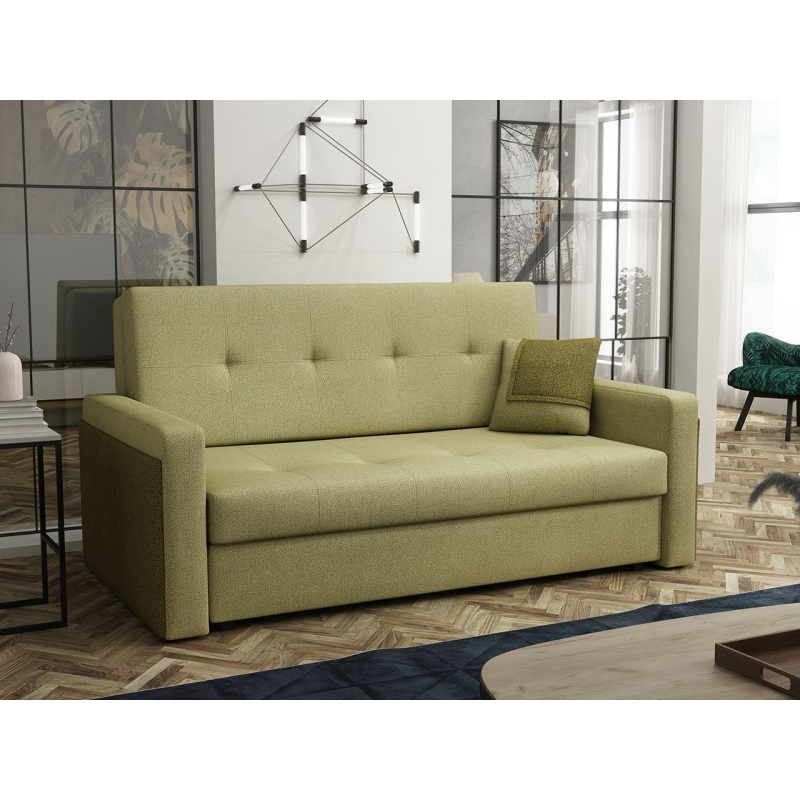 Dvoumístná pohovka na každodenní spaní ASUGA 2 - světlá zelená