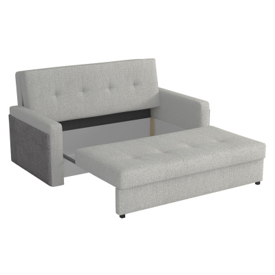 Dvoumístná pohovka na každodenní spaní ASUGA 2 - světlá zelená / vzorovaná