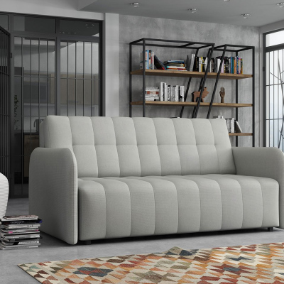 Rozkládací pohovka s úložným prostorem ASUKA 3 - světlá šedá 2