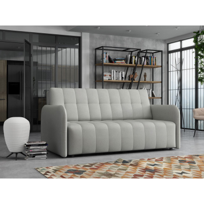 Rozkládací pohovka s úložným prostorem ASUKA 3 - světlá šedá 2