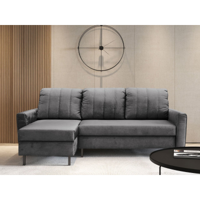 Rohová sedačka s úložným prostorem REIKA - šedá