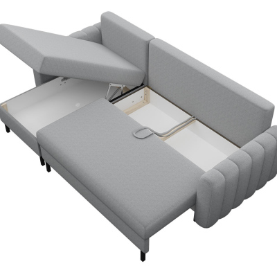 Rohová sedačka s úložným prostorem REIKA - šedá