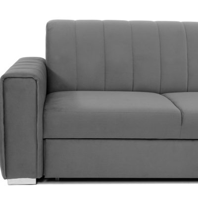 Rohová sedačka na každodenní spaní HANAKO - zelená, levý roh