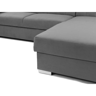 Rohová sedačka na každodenní spaní HANAKO - zelená, levý roh