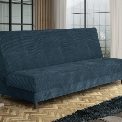 Rozkládací pohovka na každodenní spaní SABANA - tmavá modrá